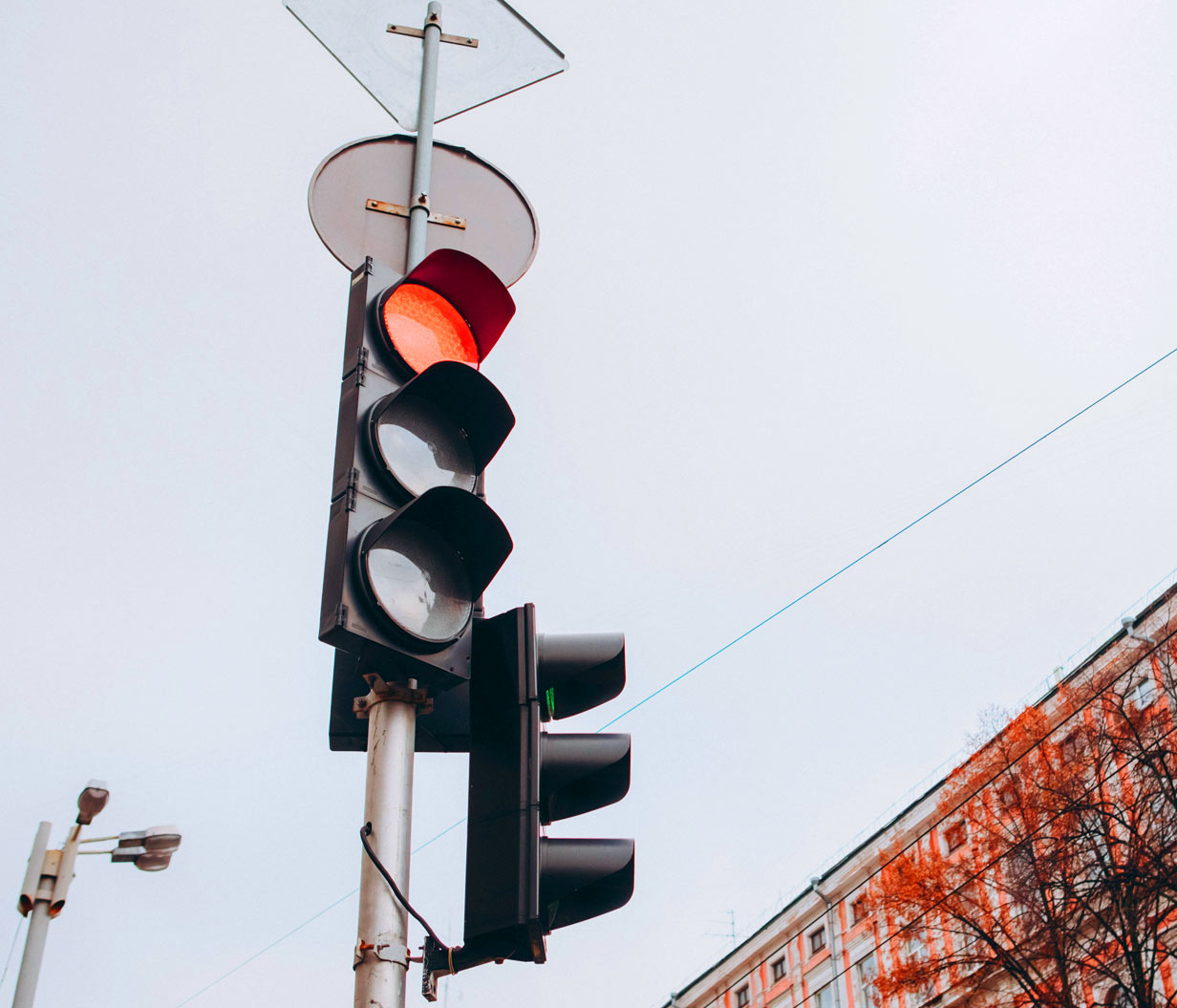 Rote Ampel überfahren